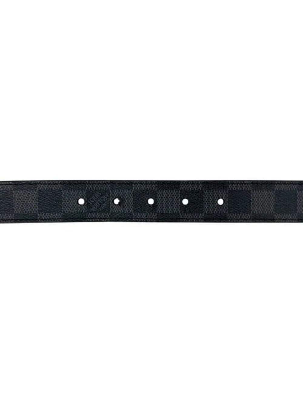 Louis Vuitton Belt Ceinture Seattle Black Gray Damier Graphite Waist 99 30